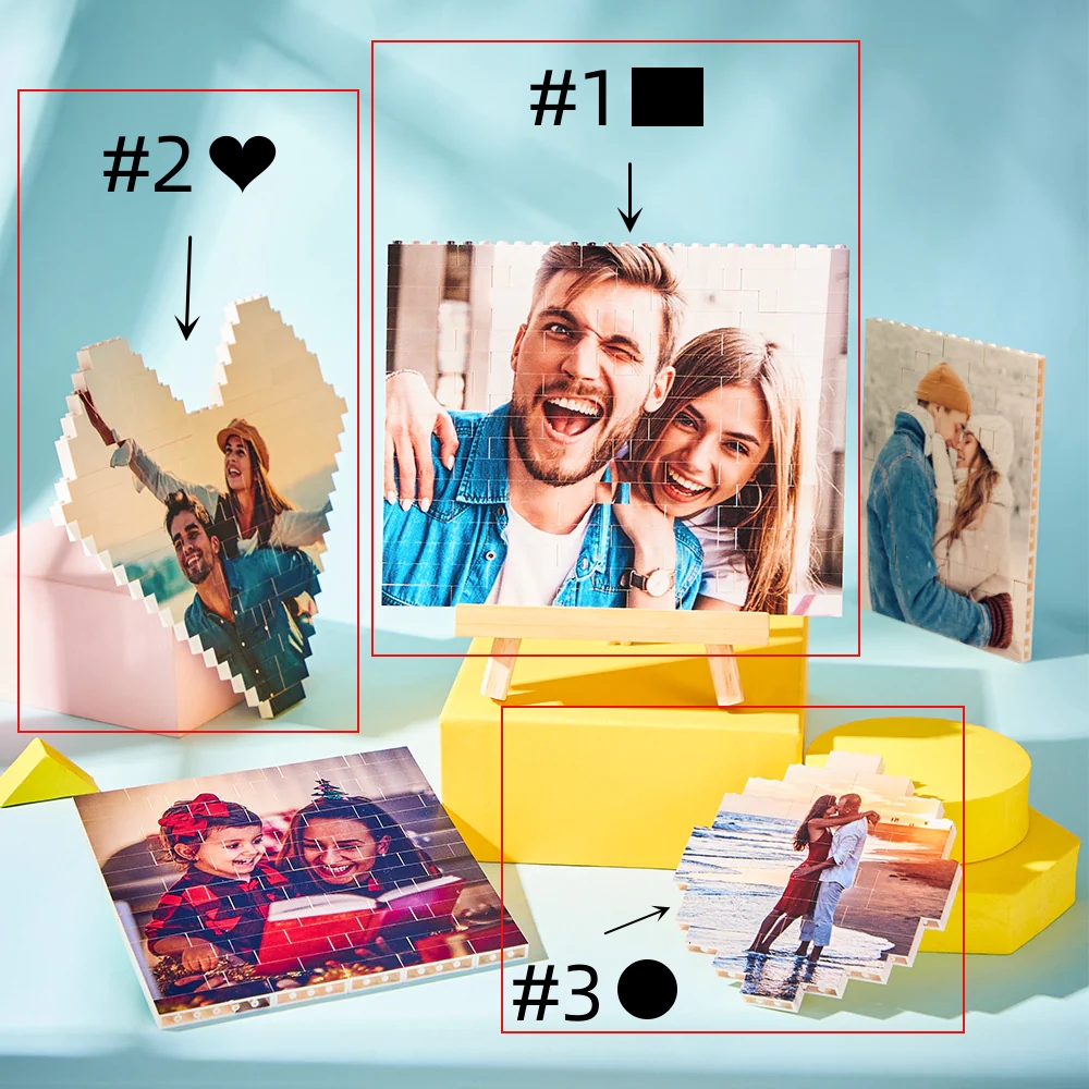 Personalised Building Brick Custom Photo Block