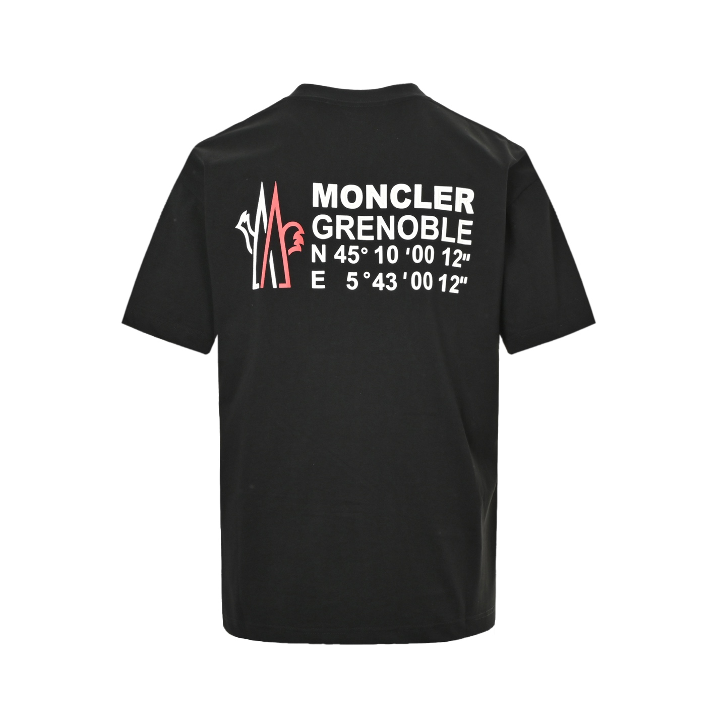 Moncler 25ss short-sleeved shirt with 3D laminated logo on the back