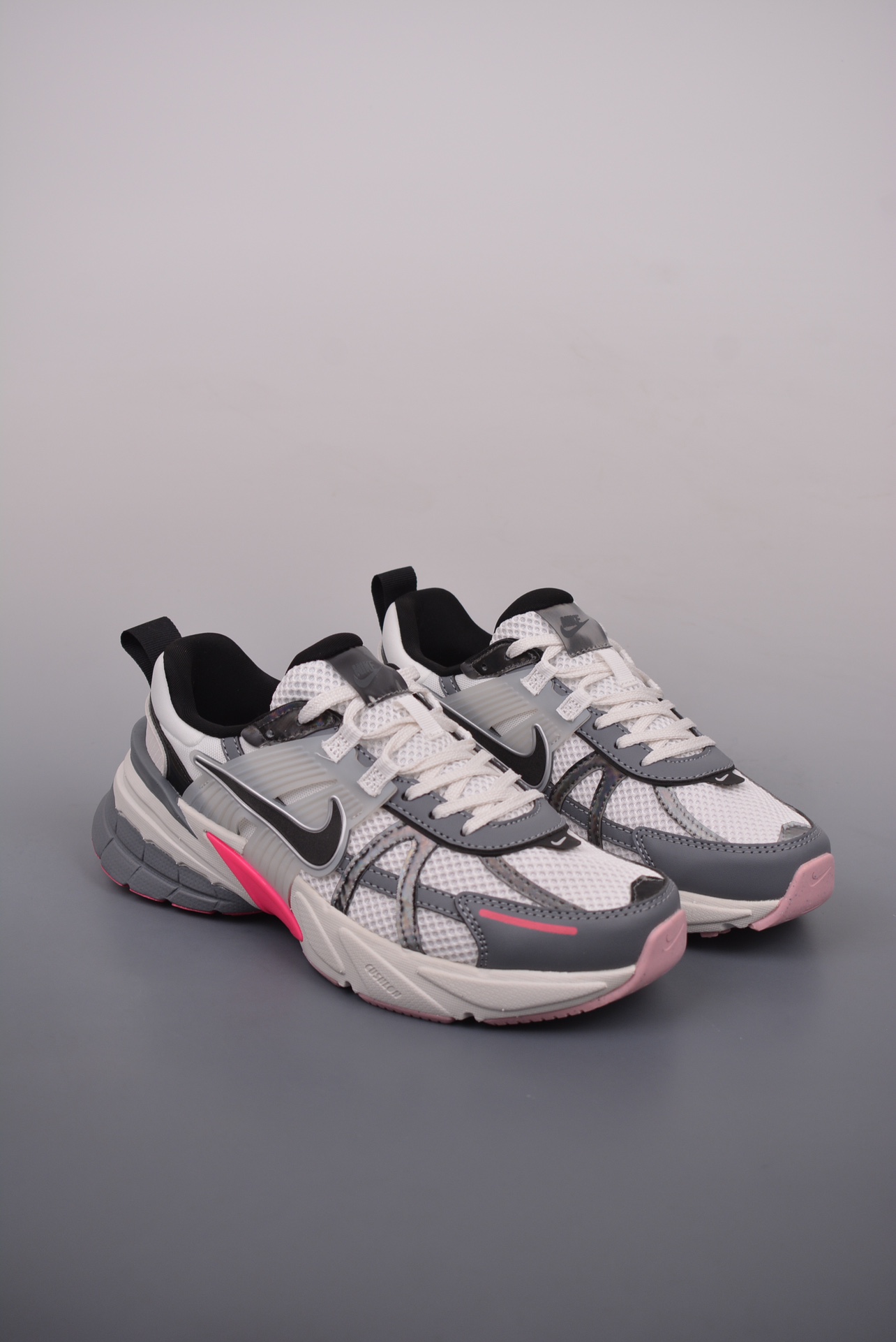 Nike Wmns V2K Runtekk LowWhite Grey Pink FZ5061-100