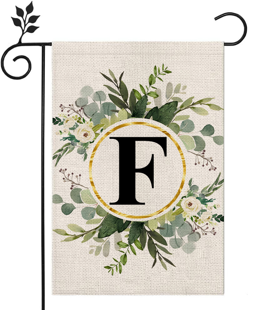 🔥Last Day Promotion-[SAVE 50% OFF]--Monogram Initial Letter Garden Flag-Family Last Name--BUY 3 GET 15% OFF & FREE SHIPPING