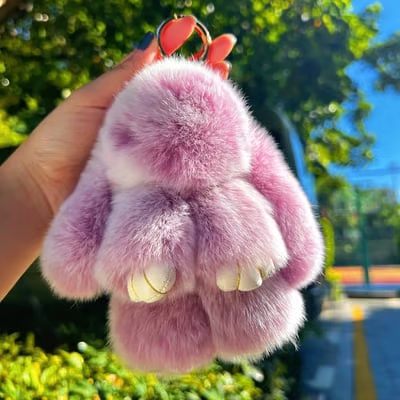 🐰 Handmade Soft Bunny Plush Pendant