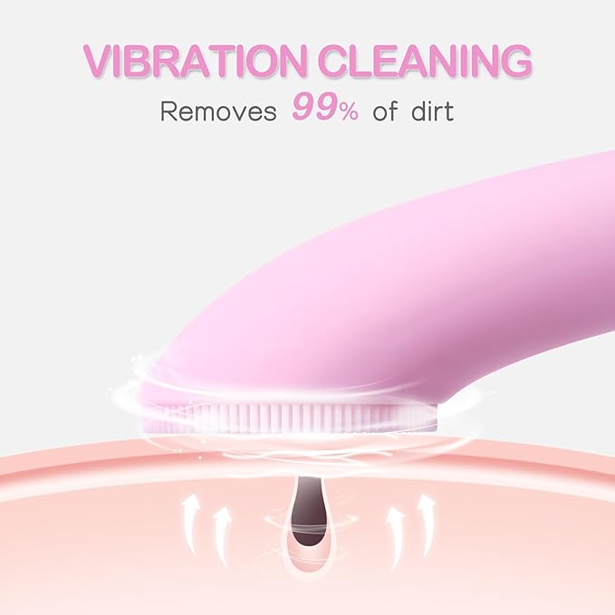 Heated sonic vibration facial cleanser (with massage function)