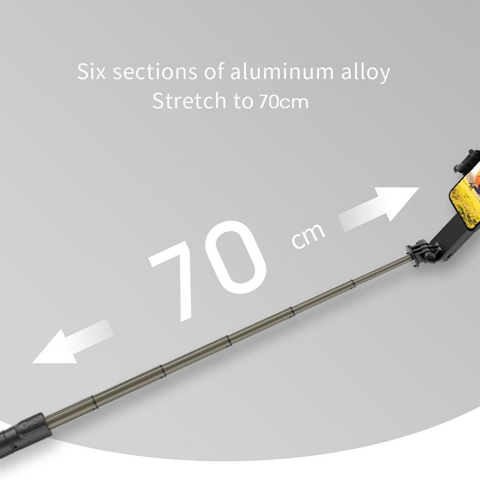 AAA-Wireless Bluetooth Handheld Gimbal Stabilizer Mobile Phone Selfie Stick tripod with fill light shutter for IOS Android