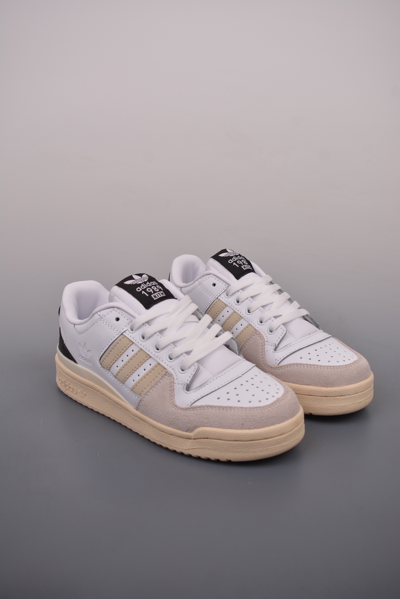 KITH x Adidas Originals Forum 84 Low CL Grey White Black GY2541