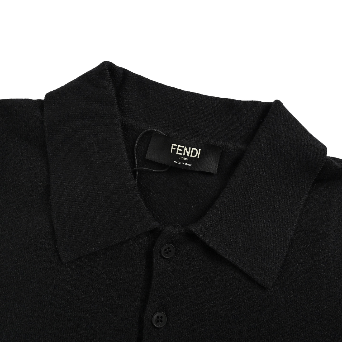Fendi 25ss FF embossed knitted Polo short sleeve