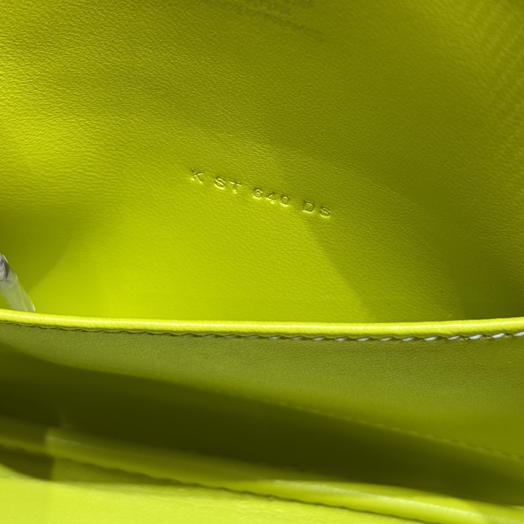 Hermès Mini Bolide S3Rouge Coeur9RLime Handbag (Handmade to order)
