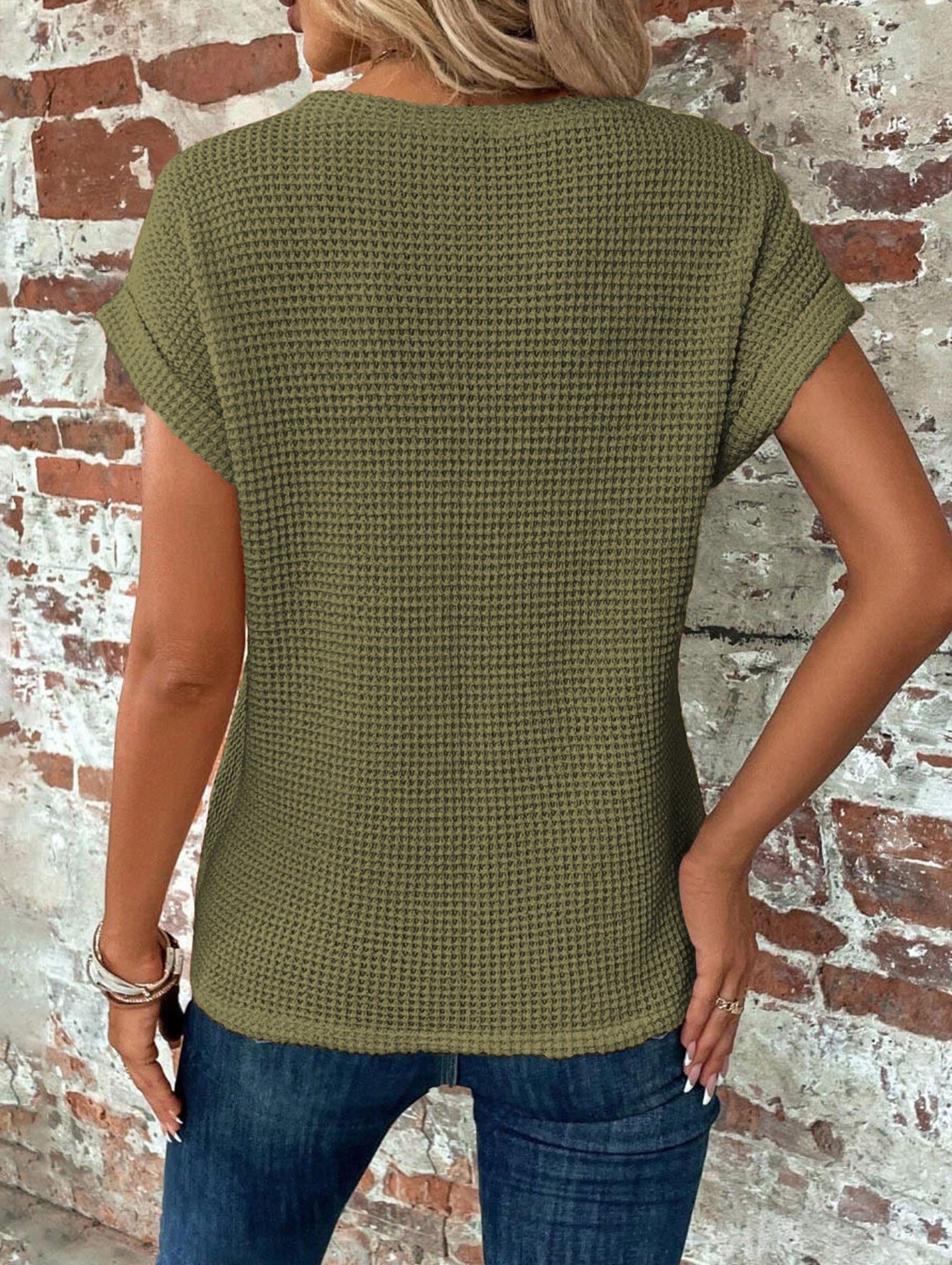 Oversized Knit Vest with Ladylike Temperament, Sleeveless
