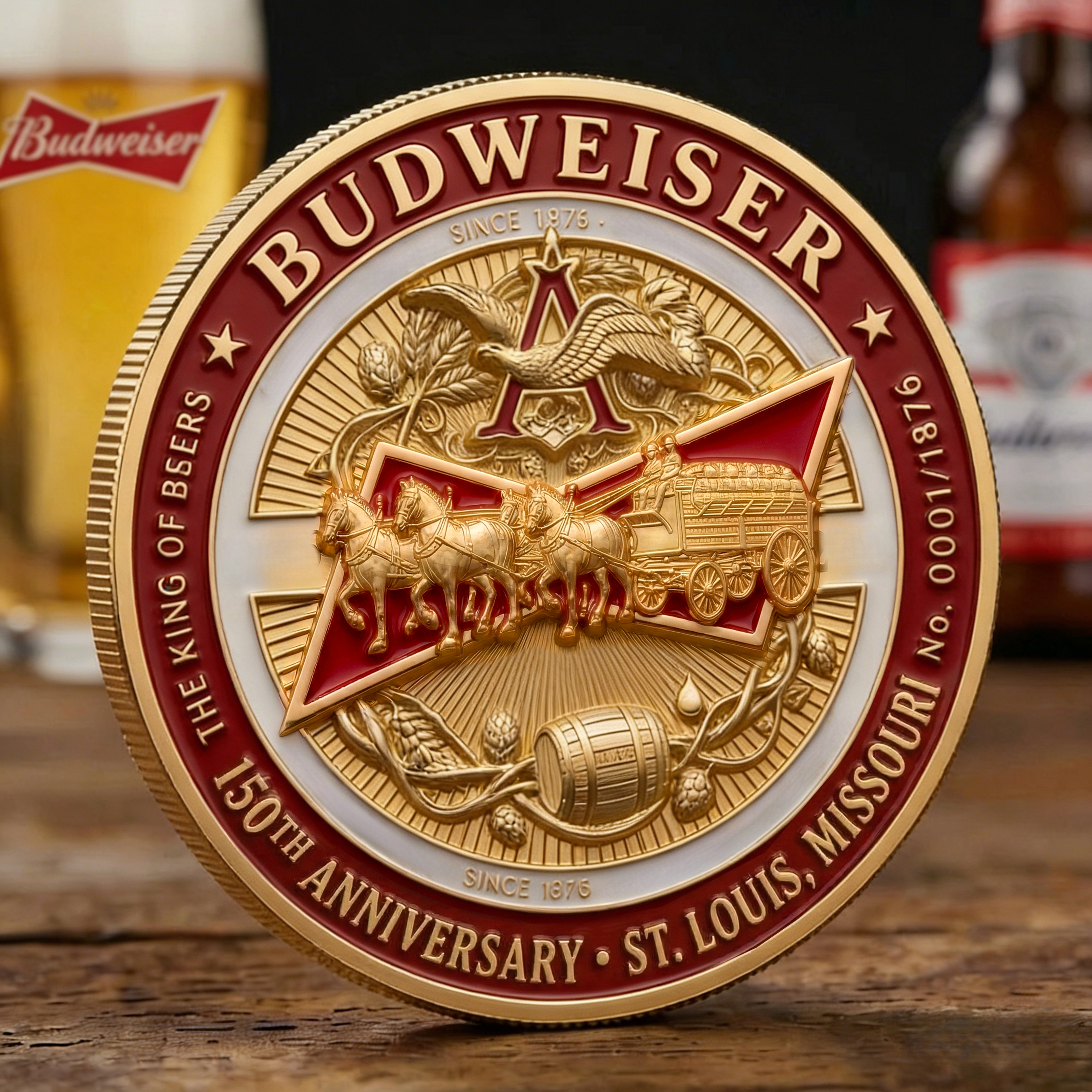 Budweiser 150th Anniversary Commemorative Coin