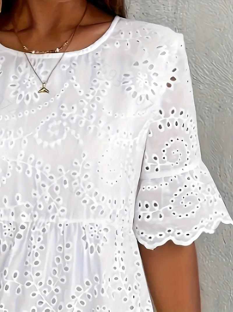 Lace A-Line Mini Dress