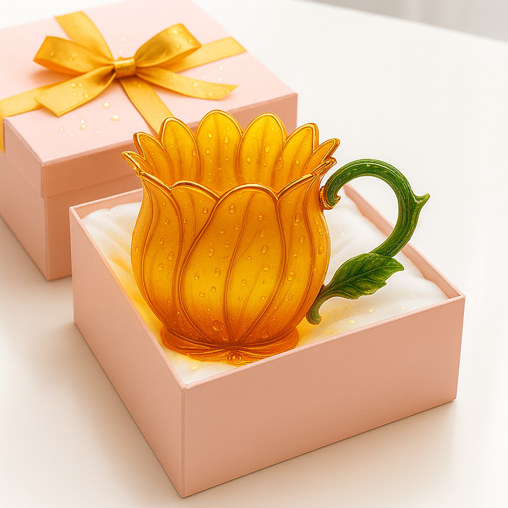 Flower Glass Mugs
