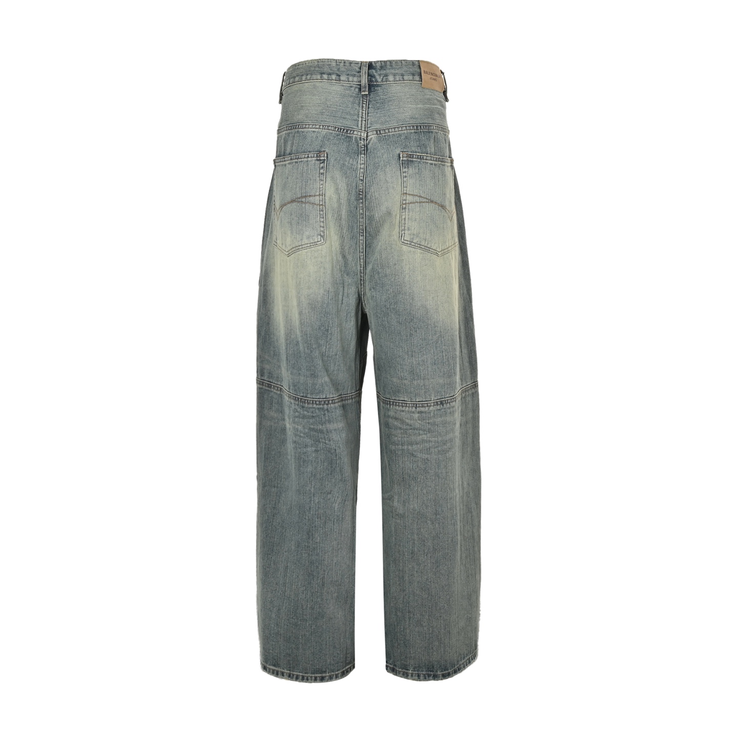 Balenciaga 25ss floral drawstring denim trousers