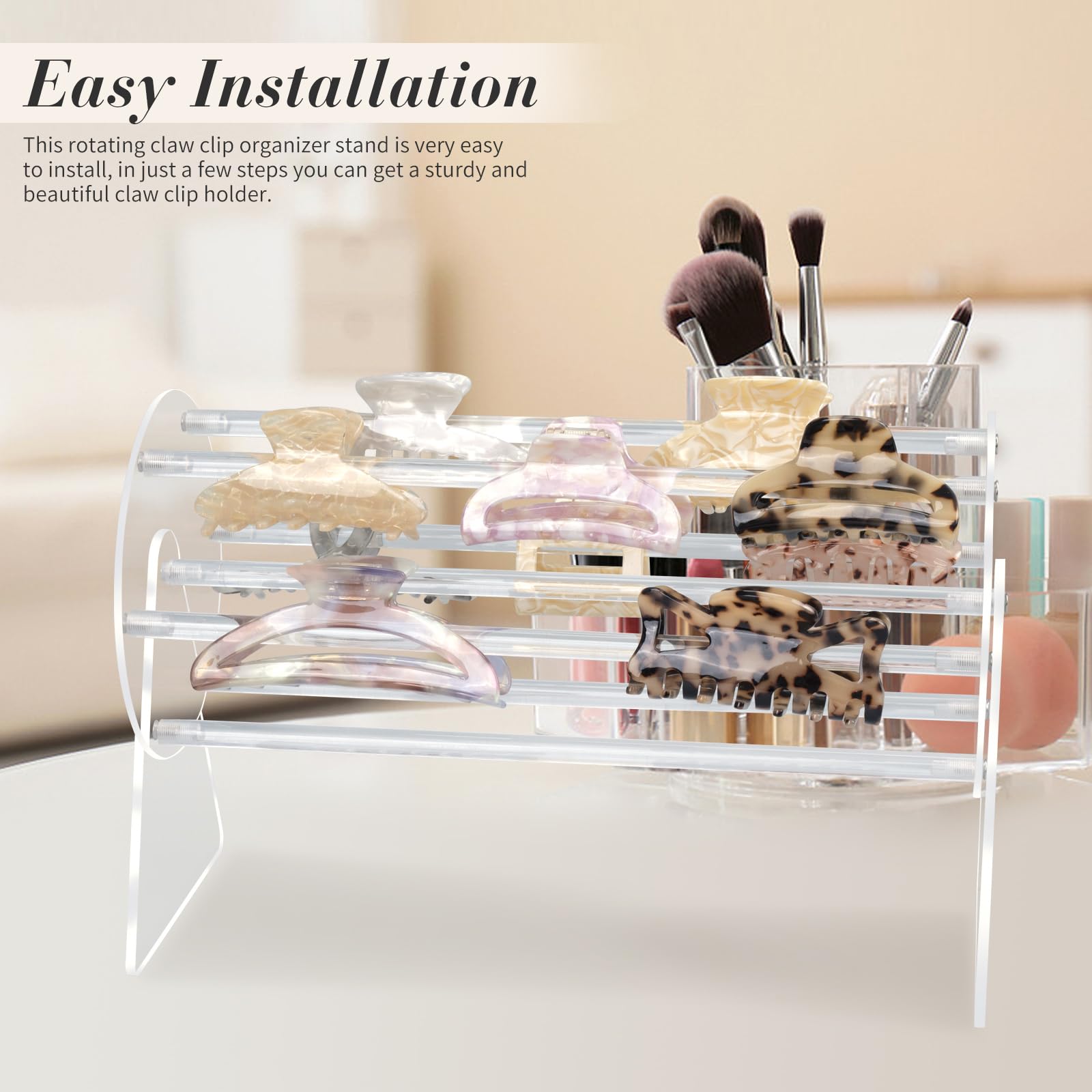 🔥Last Day 50% OFF🔥360-Degree Rotating Claw Clip Holder and Storage