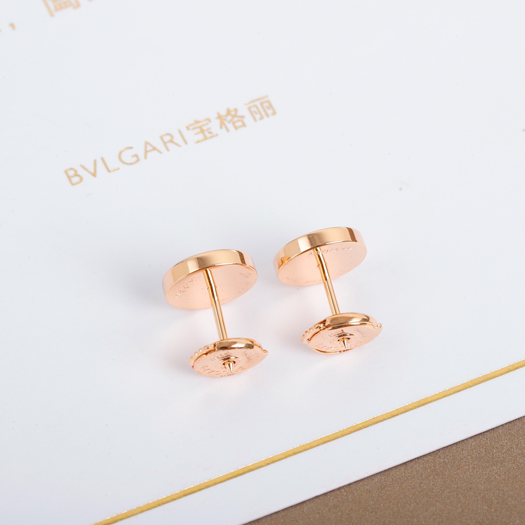 Bulgari round earrings