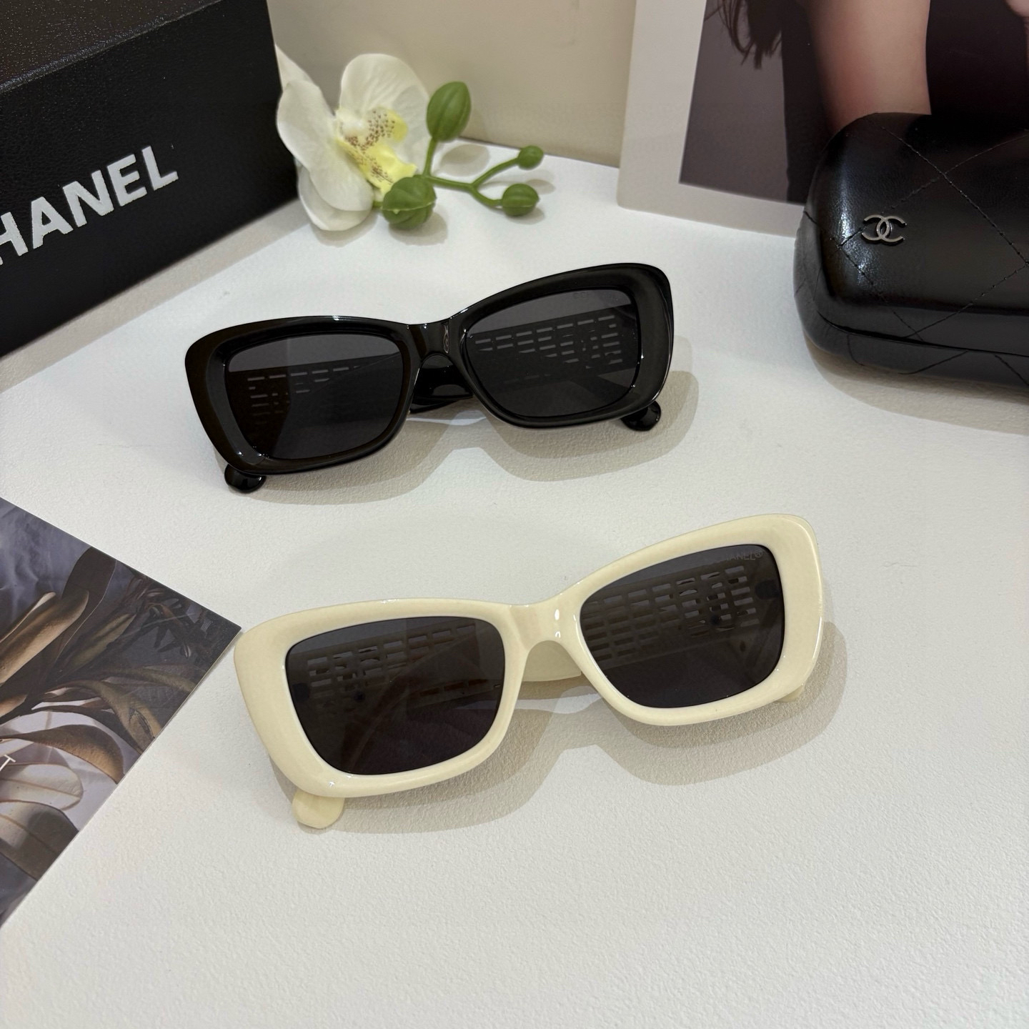 Chanel round frame sunglasses