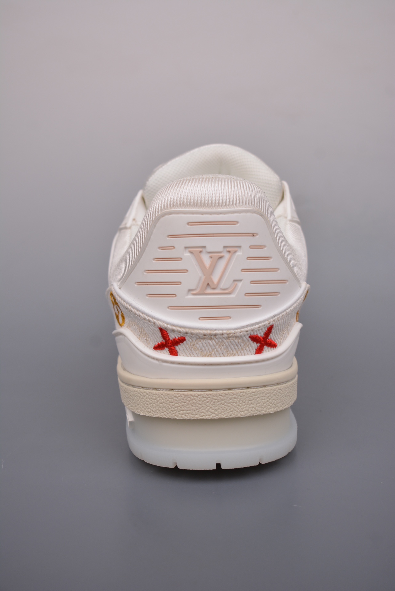 Louis Vuitton Trainer Sneaker Low Off-White Color Jacquard 1A7S52