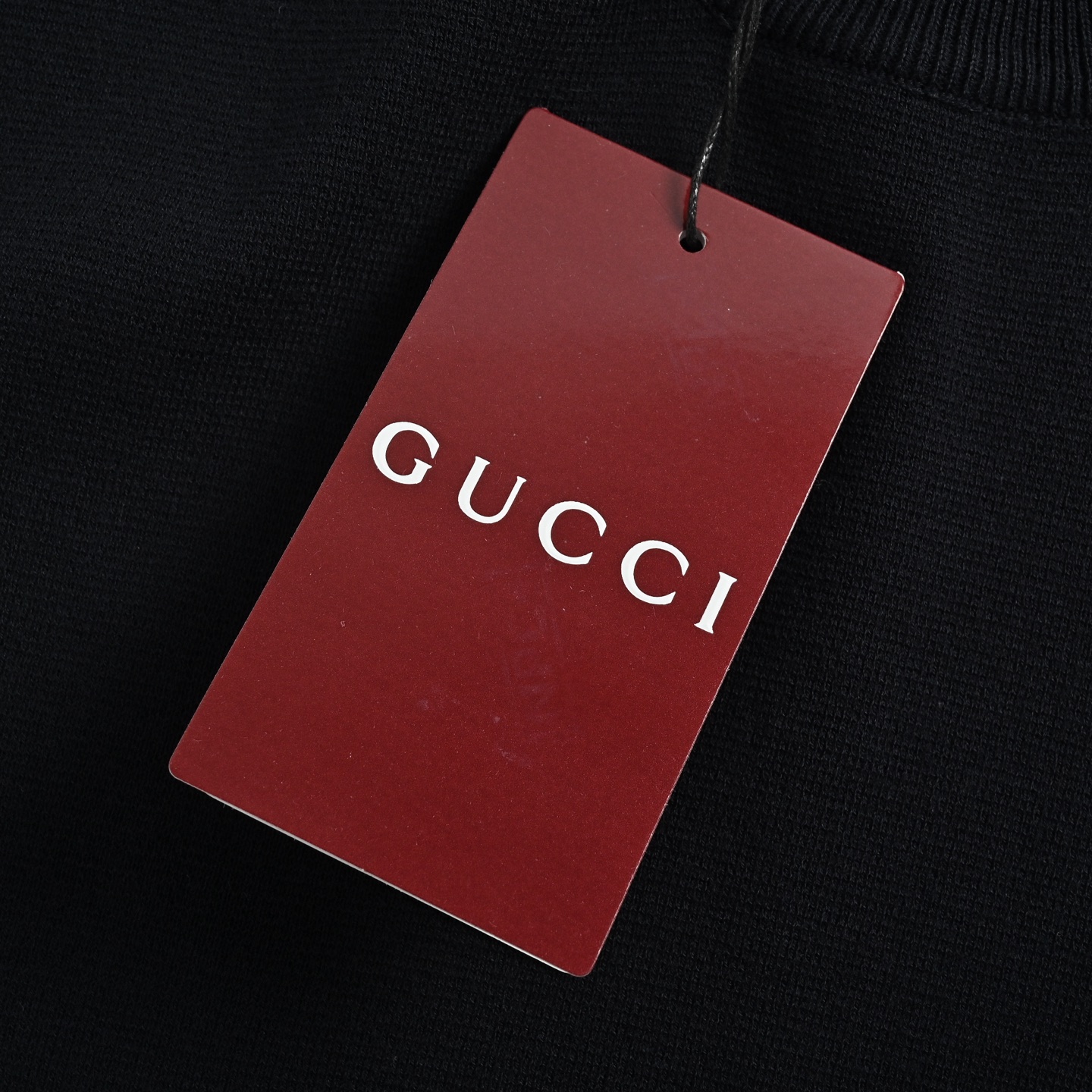 Gucci 25ss collar intarsia lettering knitted short sleeves