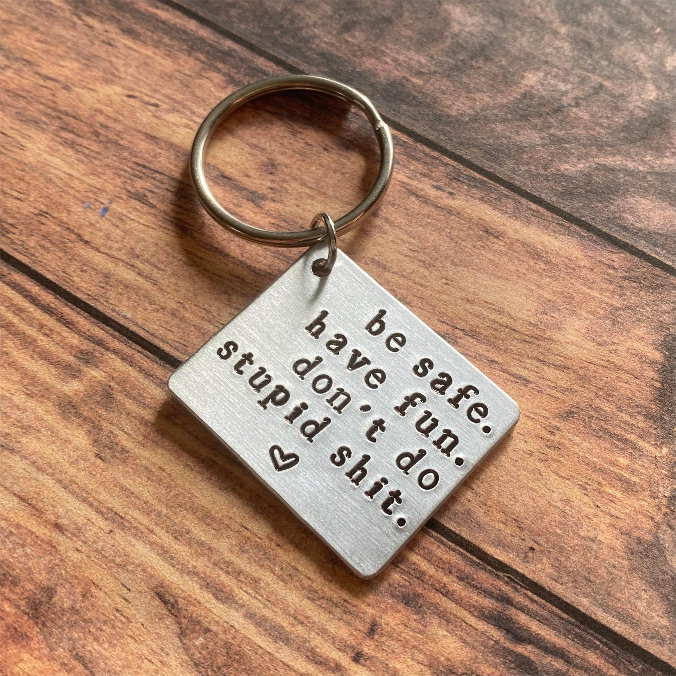 Hand Stamped Keychain | Gifts for people you care about