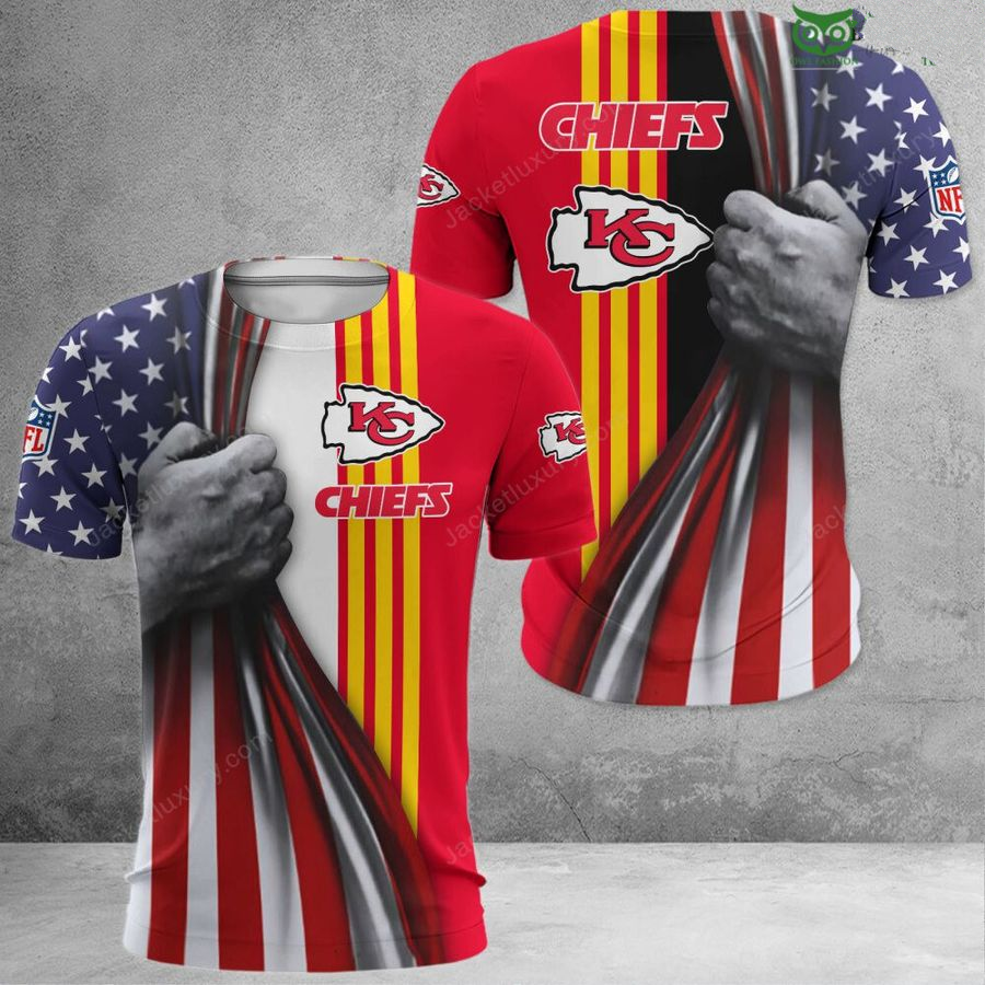 KANSAS CITY CHIEFS 3D HOODIE SKULL0804