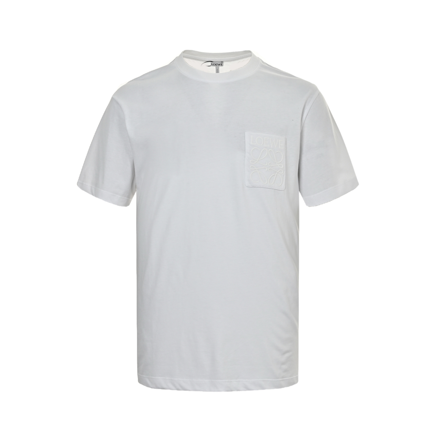 Loewe 25ss short sleeve with embroidered logo on pocket