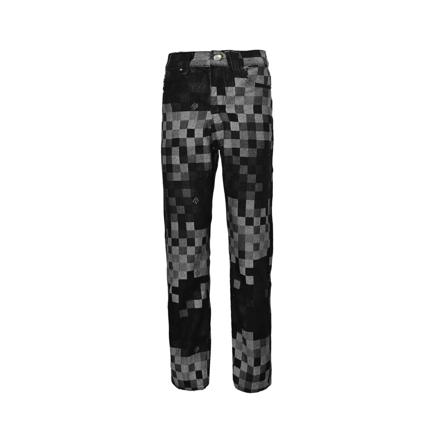 Louis Vuitton Mosaic Pharrell Collaboration Washed Black Jeans