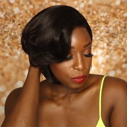 NEW Short Haircut Wig Pixie Cut Glueless Wig