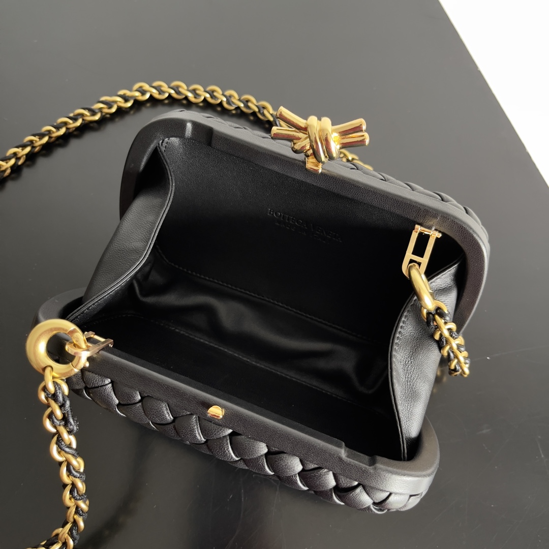 Bottega Veneta 24 Spring Fashion Braided Chain Evening Bag 776662