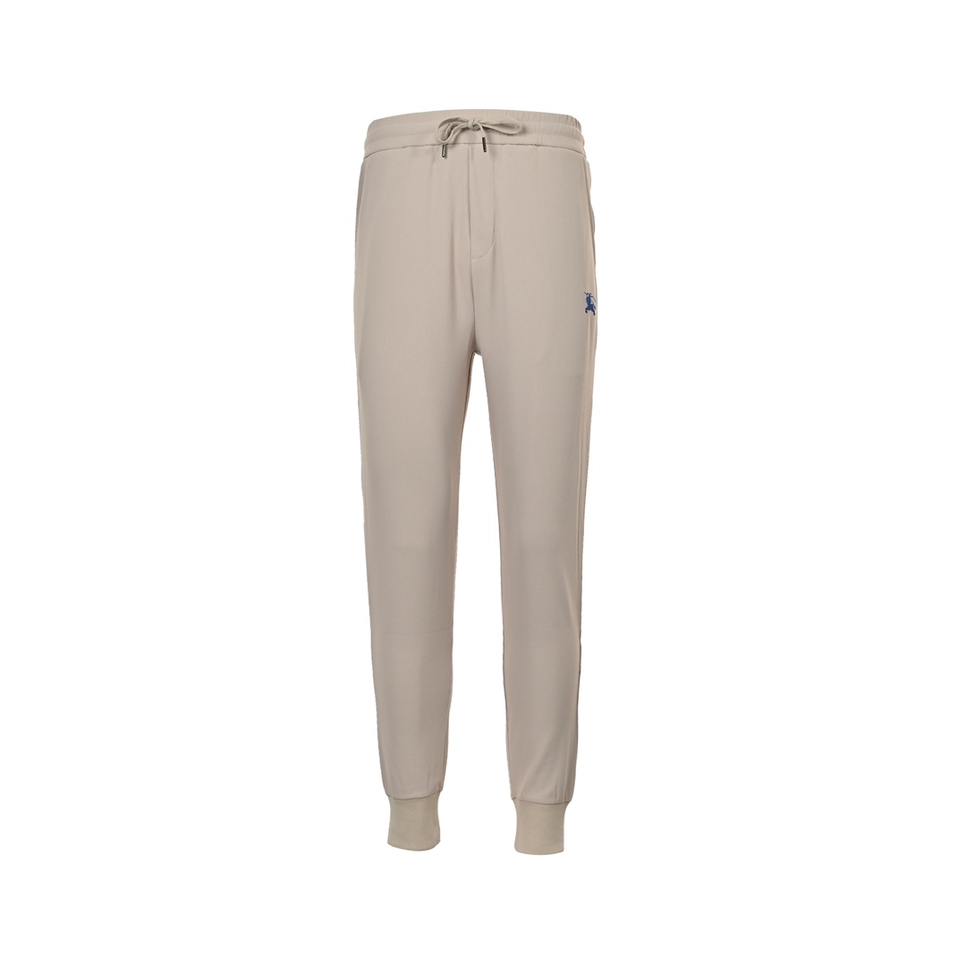 Burberry embroidered warhorse logo waffle thin trousers