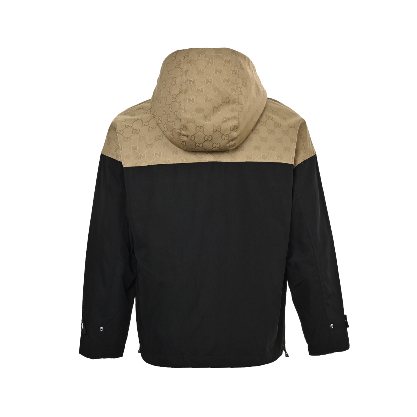 Gucci 24Fw patchwork monogram hooded trench coat