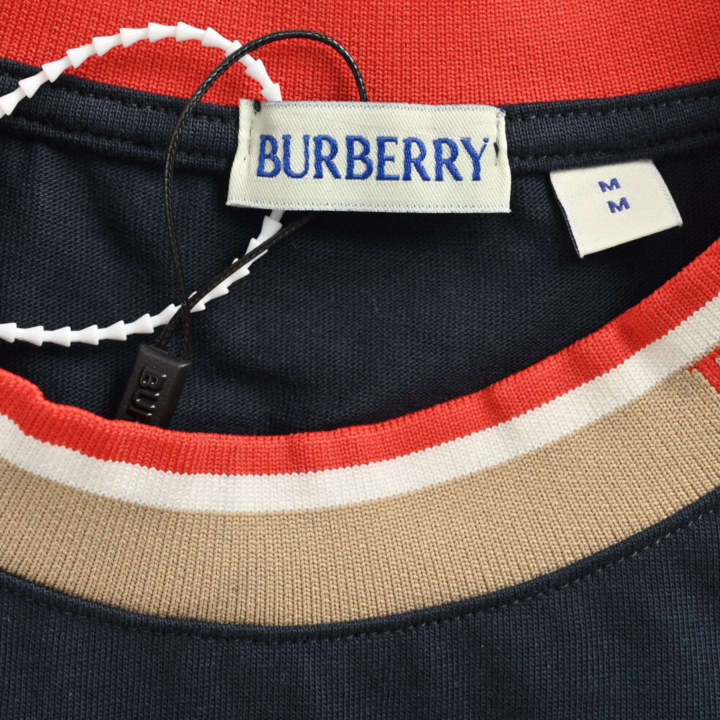 Burberry 25ss collar letter jacquard short sleeve