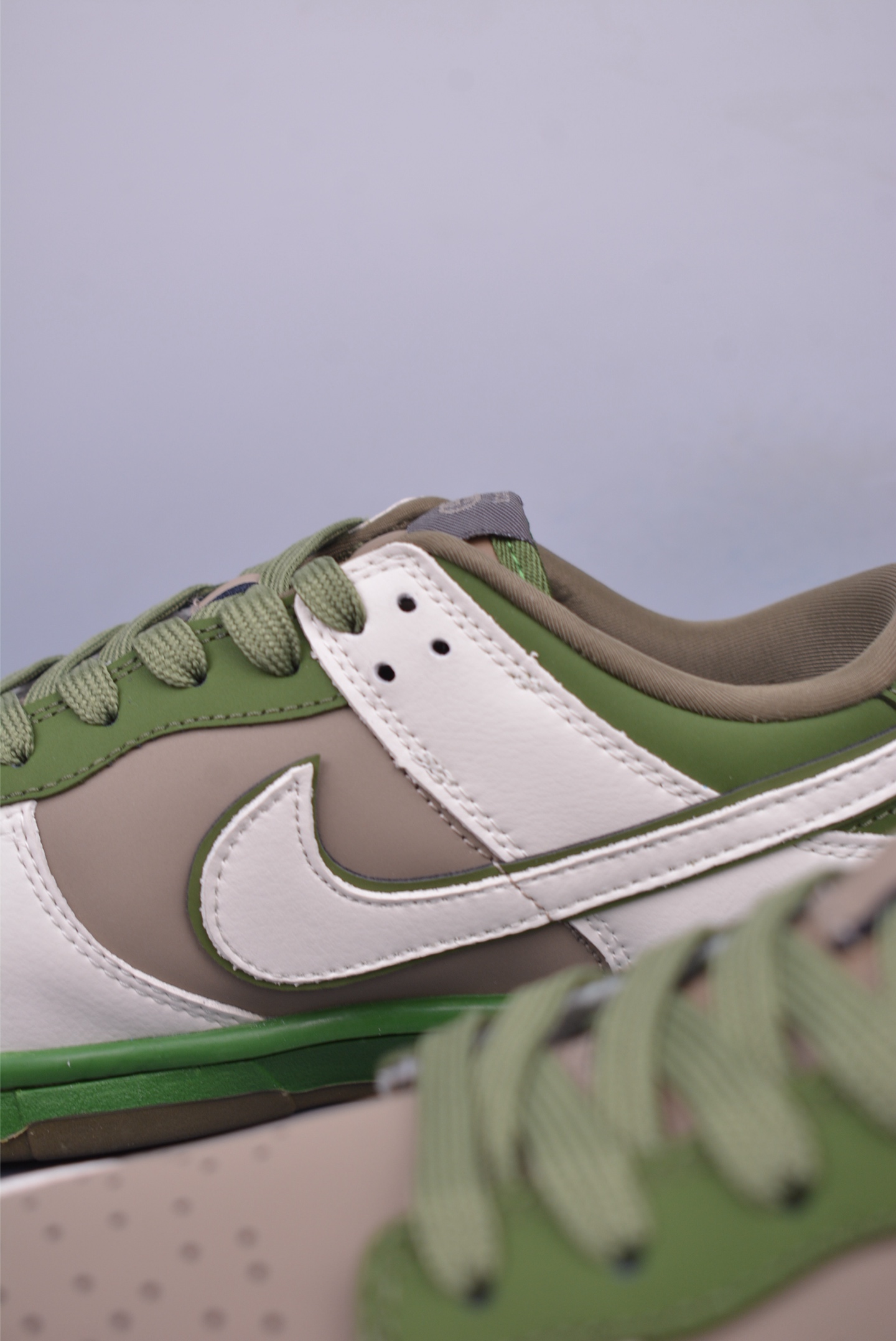 Gucci x Nike SB Dunk Low sneakers gray brown military green XY2026-150