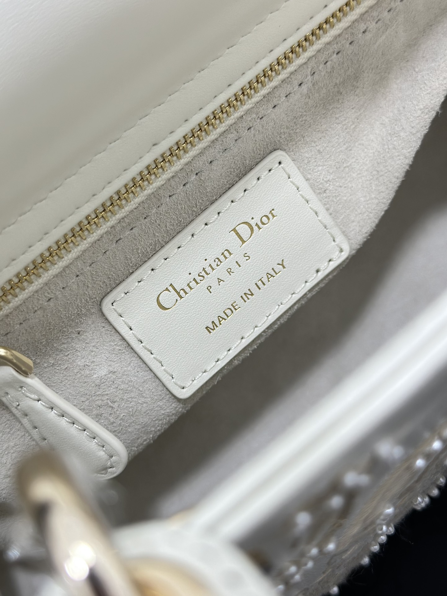 Dior Lady Dior four-grid embroidered unicorn beads Lady Dior bag M0538
