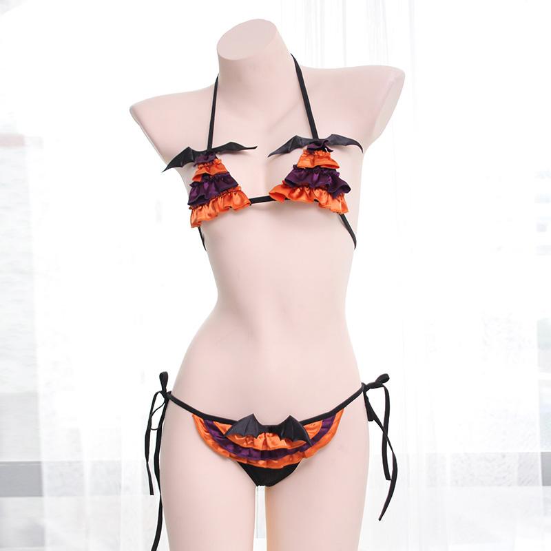 Little Devil Halter Bikini Lingerie Set