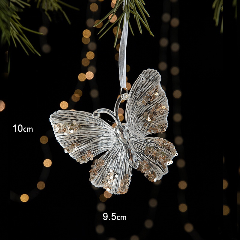🎅2024 Christmas Promos🔥Christmas decorations sequins acrylic transparent pendant