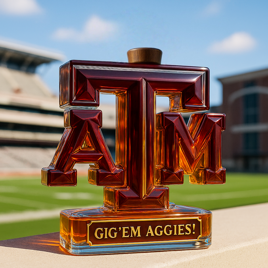 🥃👍 Texas A&M Aggies Whiskey Bottle