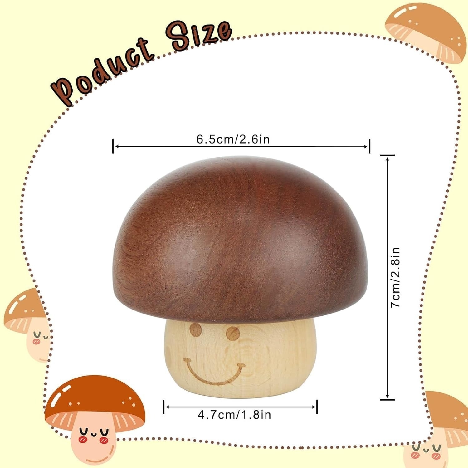ON SALE🔥Walnut wood Handmade Mushroom Music Box