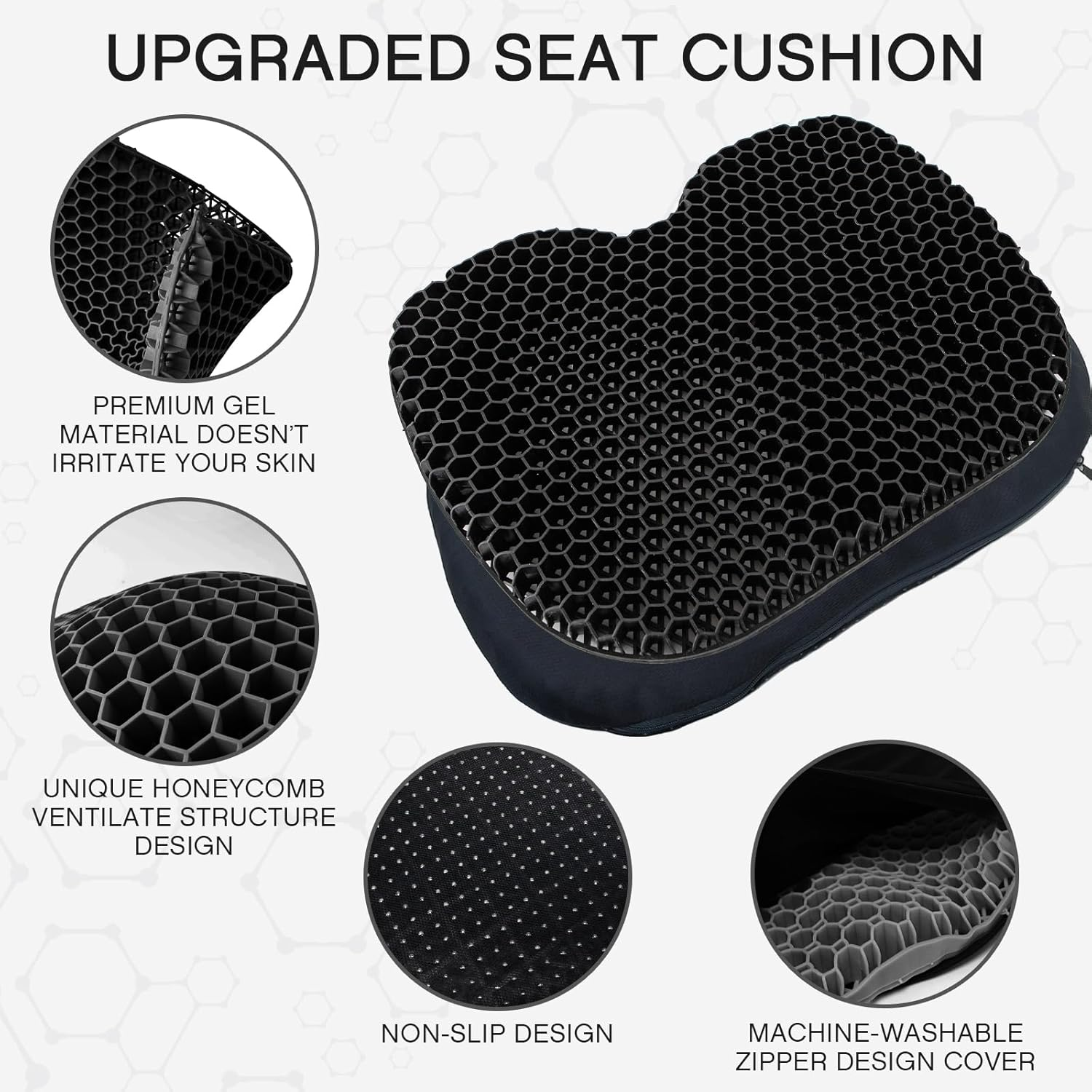 Anti Slip Kayak Seat Cushion Black