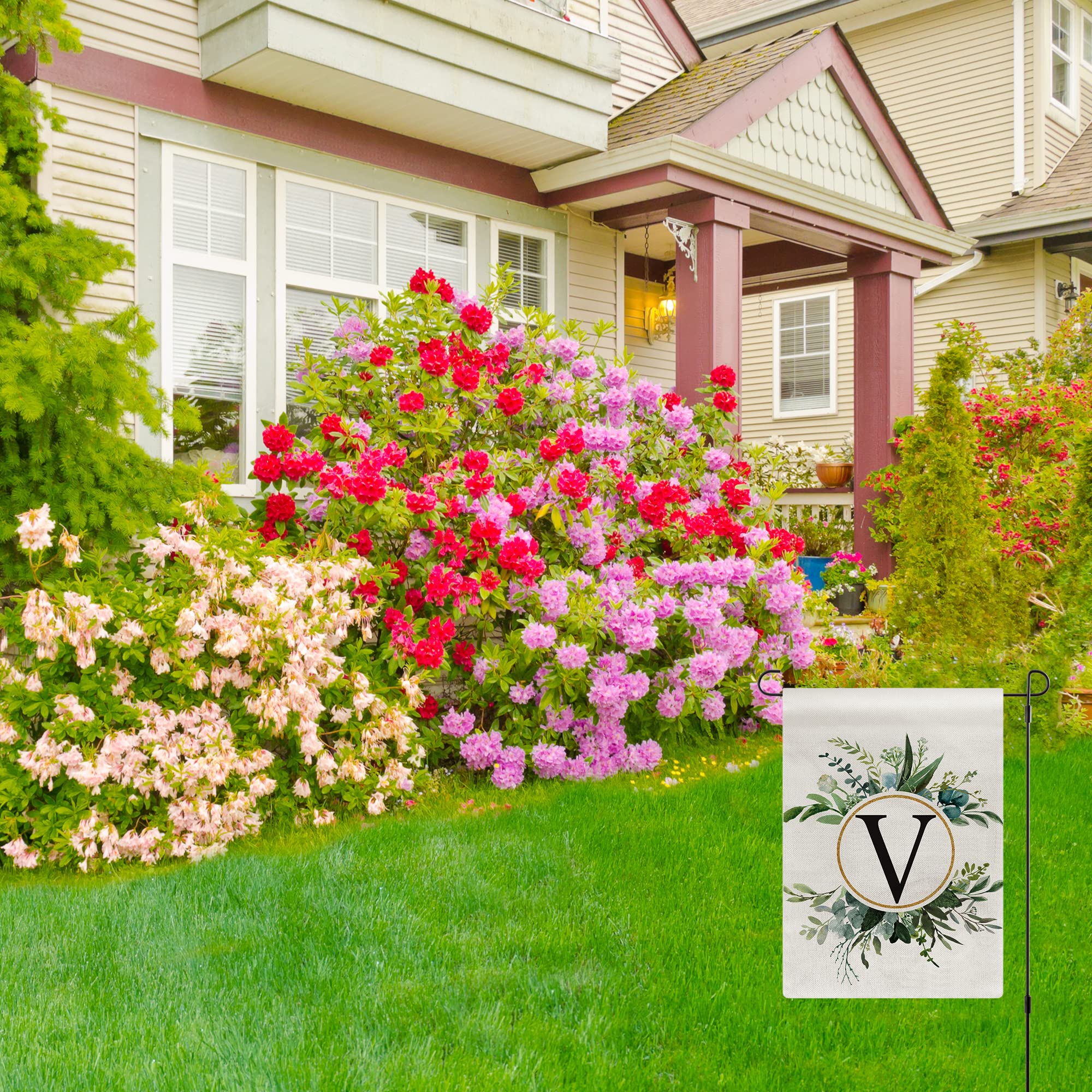 🔥Last Day Promotion-[SAVE 50% OFF]--Monogram Initial Letter Garden Flag-Family Last Name--BUY 3 GET 15% OFF & FREE SHIPPING