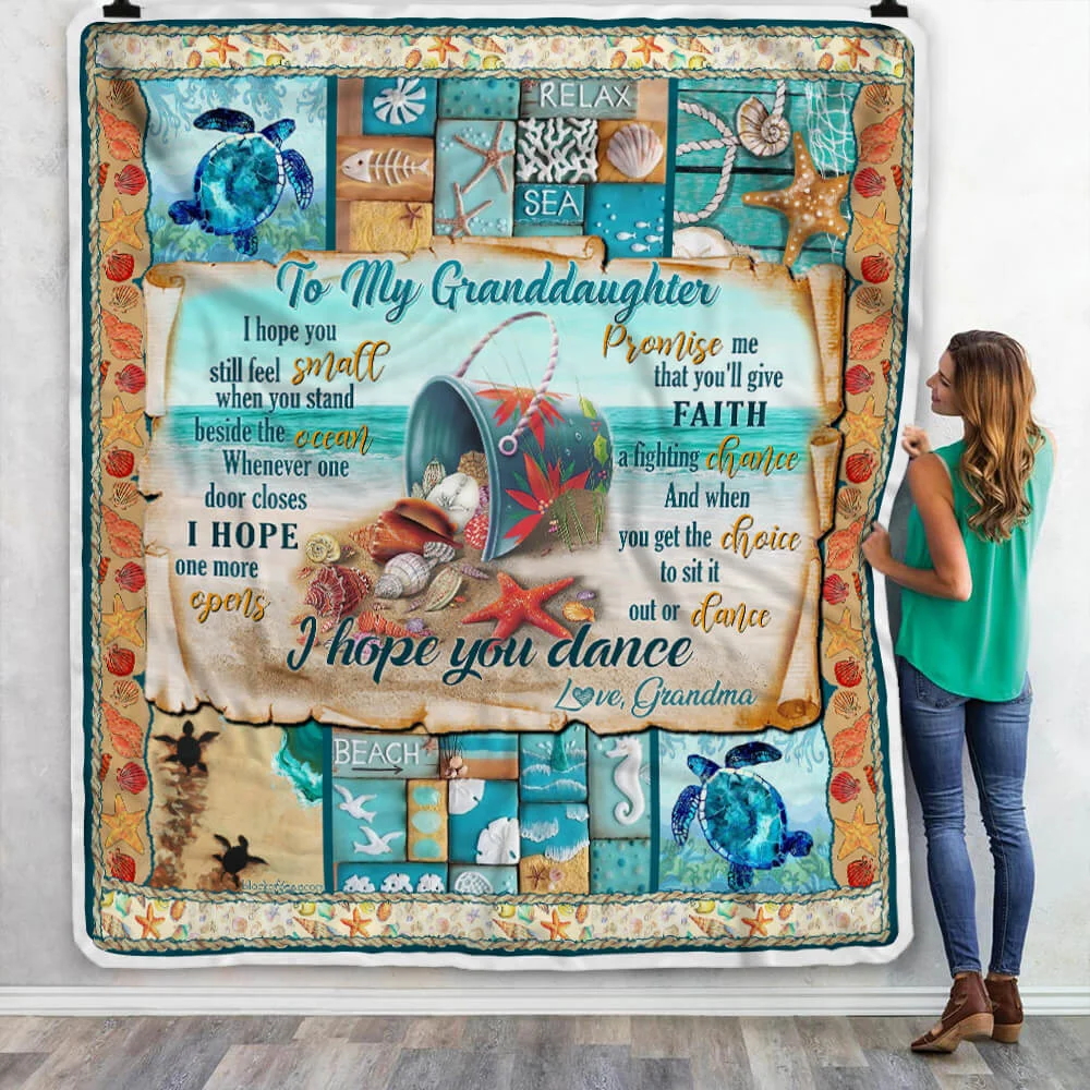 Love My Granddaughter Sofa Throw Blanket