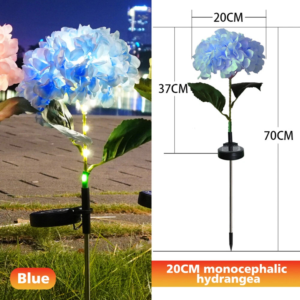 🌸 Solar LED Hydrangea Flower Stake Light 🌸