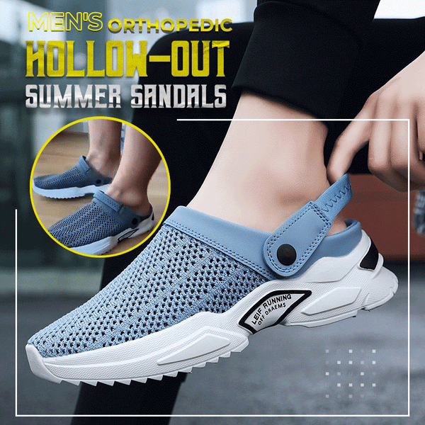 🔥Father's Day Sale-[SAVE 65% OFF]-2023 New Men Summer Soft Sole non-slip Orthopedic Arch Support Mesh Hollow-out Sandals-BUY 2 GET 10% OFF & FREE SHIPPING