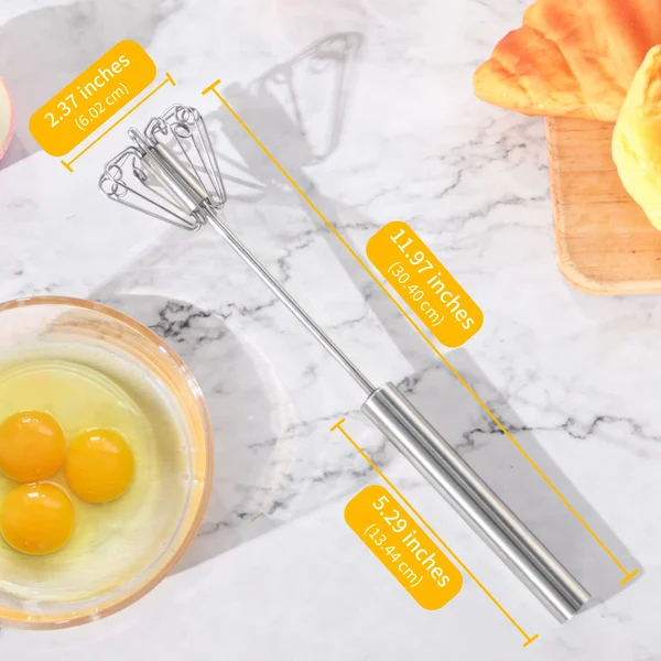 Food Grade Stainless Steel Egg Beater🔥（Special sale last day）