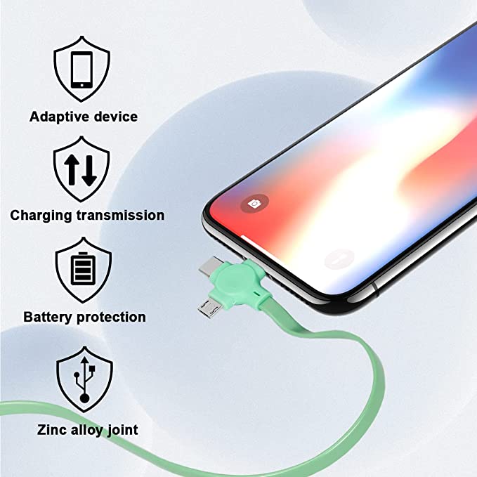 🔥Last Day Promotion-[SAVE 50% OFF]--Three in One Charging Cable Roll Fast Charging Cable--BUY 3 GET 3 FREE & FREE SHIPPING