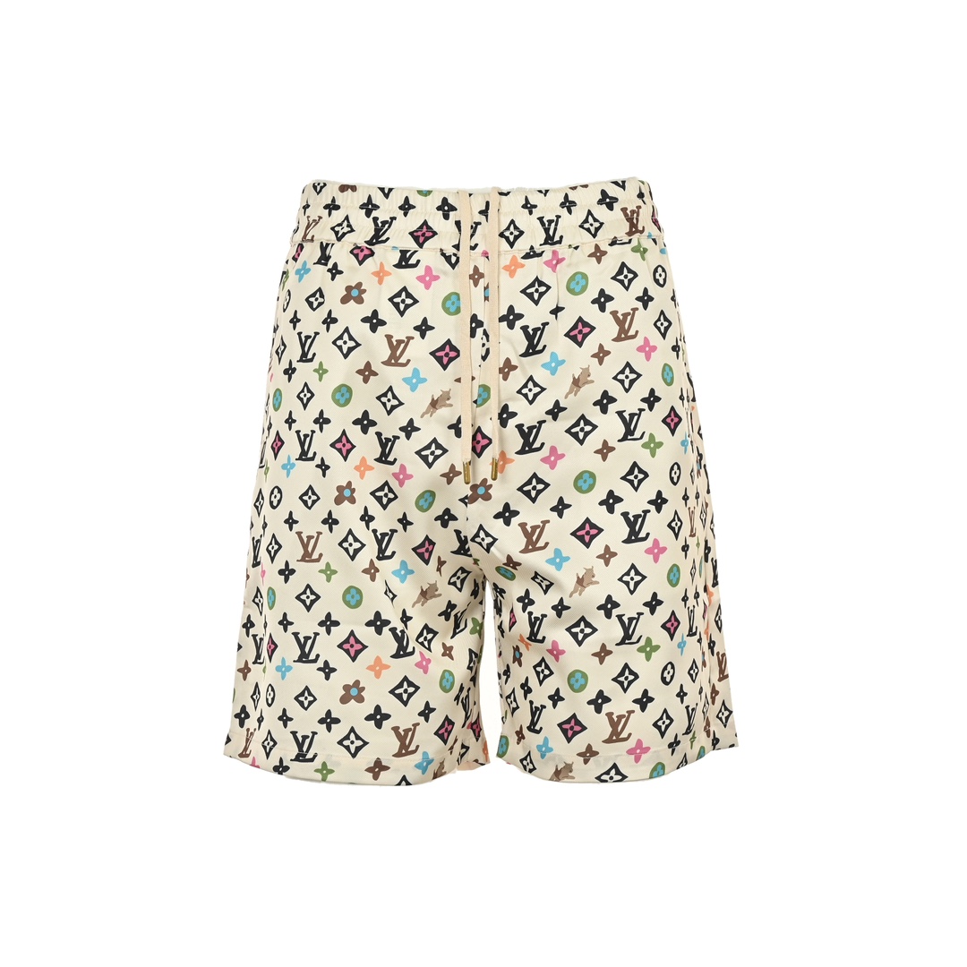 Louis Vuitton Monogram printed silk shorts