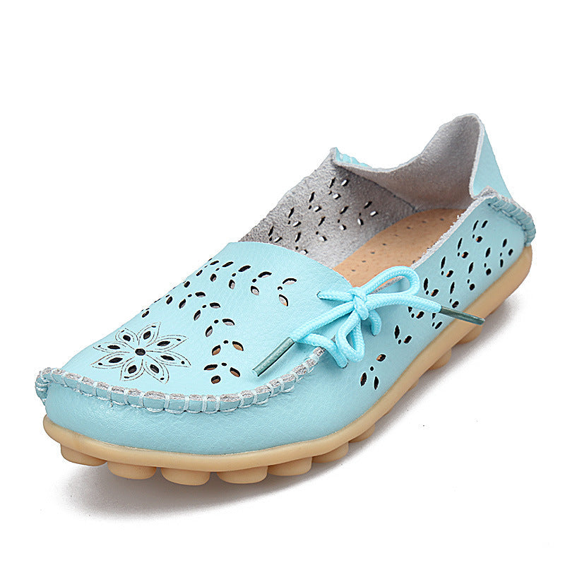 New Hollow Leather Casual Shoes
