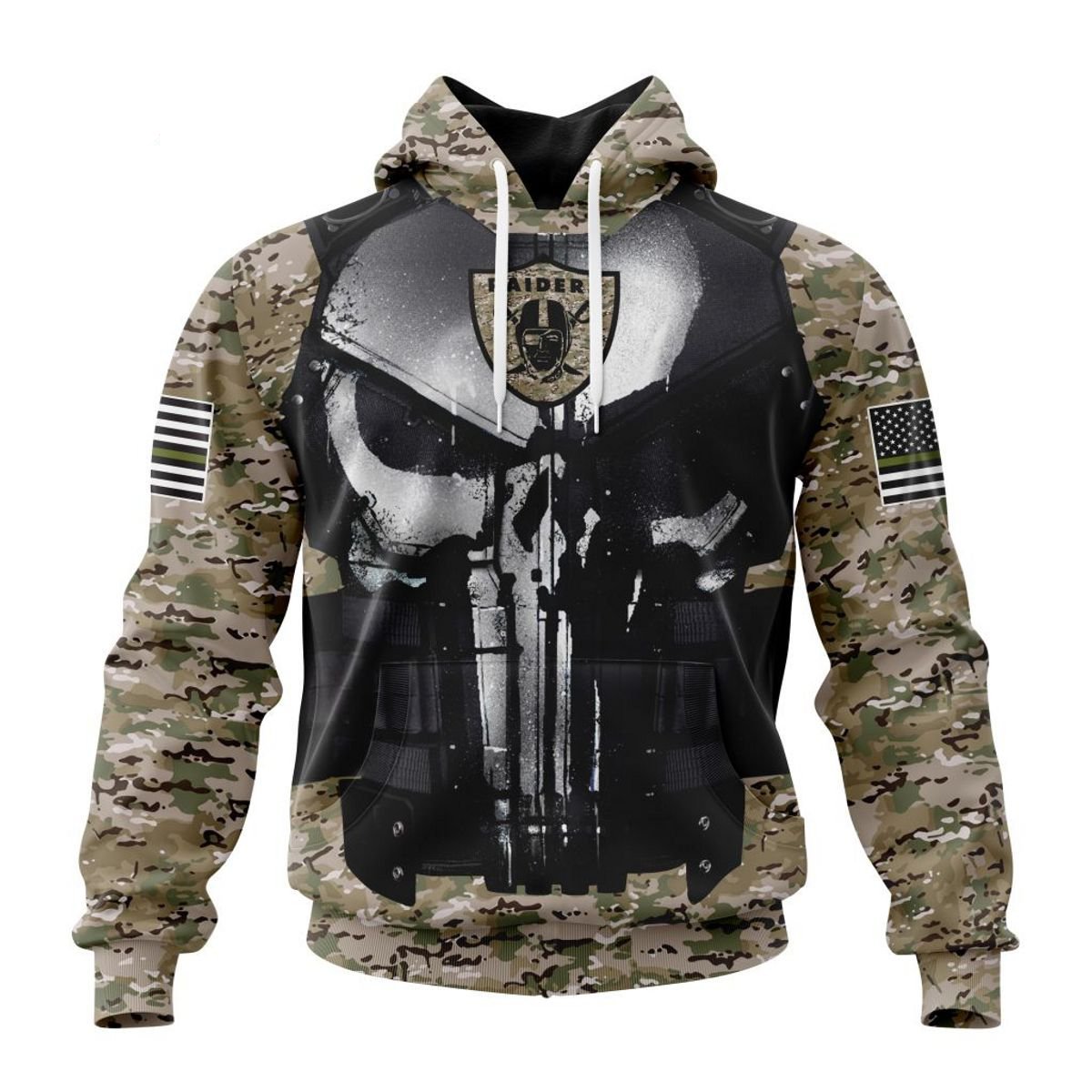 LAS VEGAS RAIDERS 3D HOODIE SPECIAL VETERAN KITS