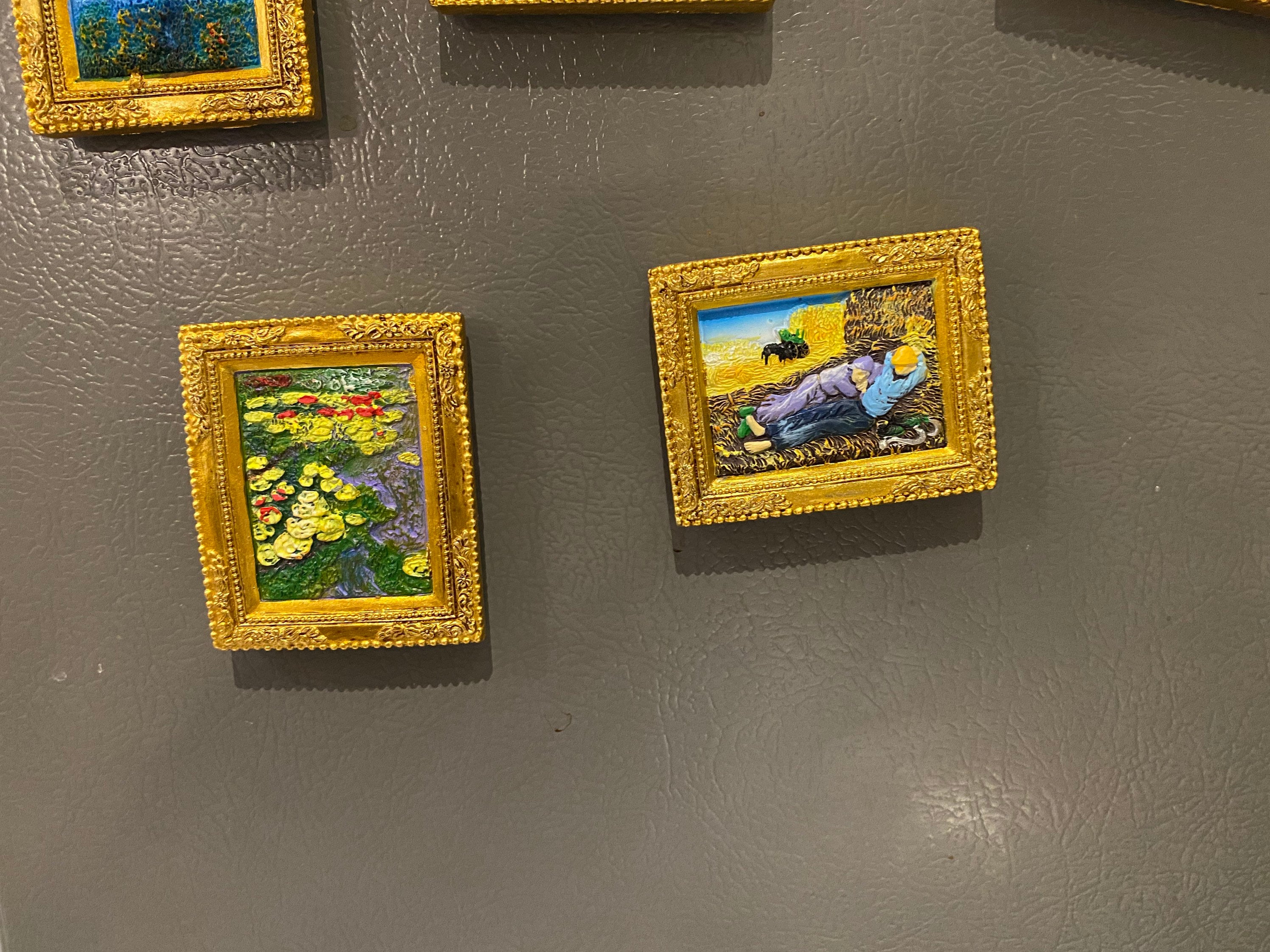 3D World Famous Painting Magnet | Miniature work of art