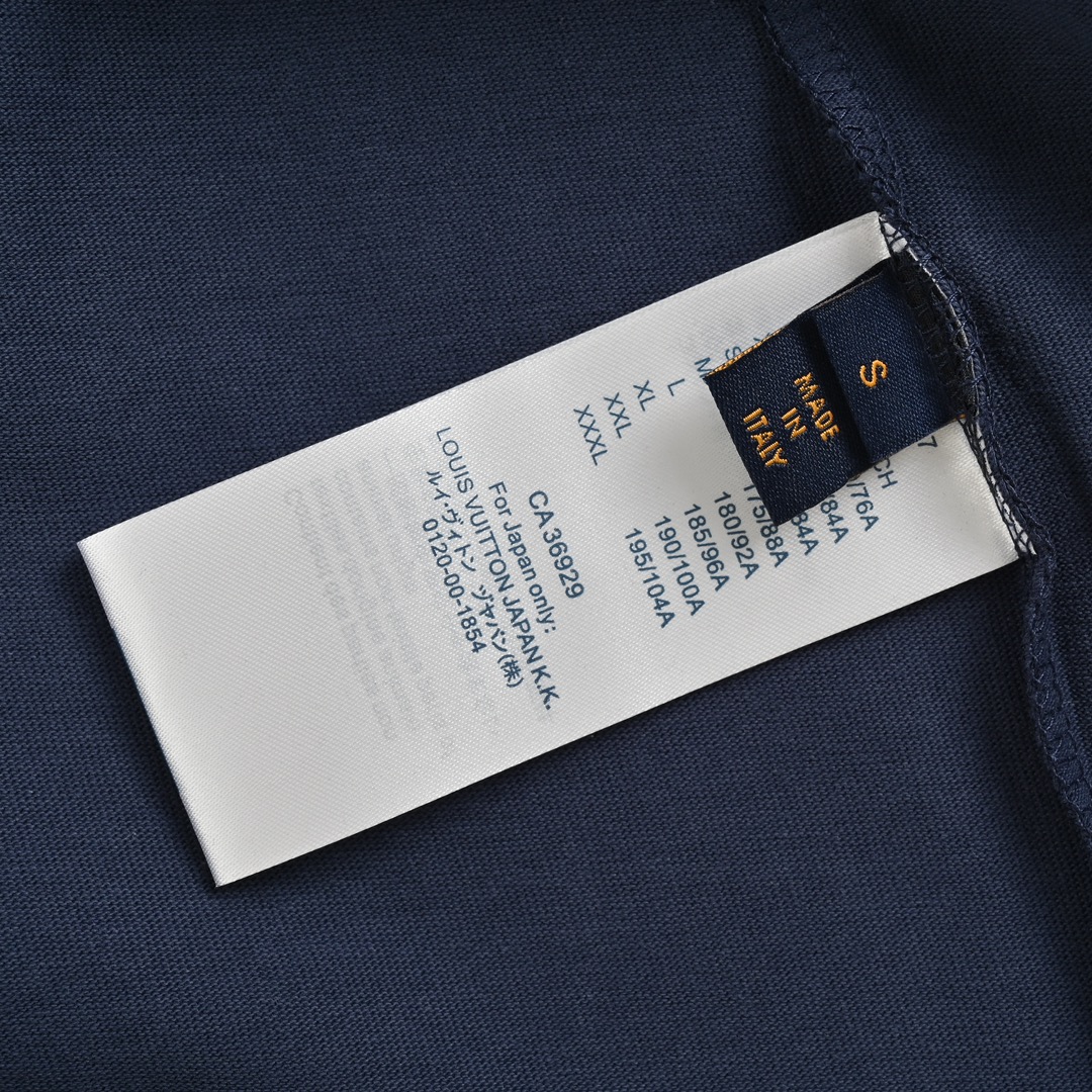 Louis Vuitton 23ss 1854 signature letter embroidered short sleeve