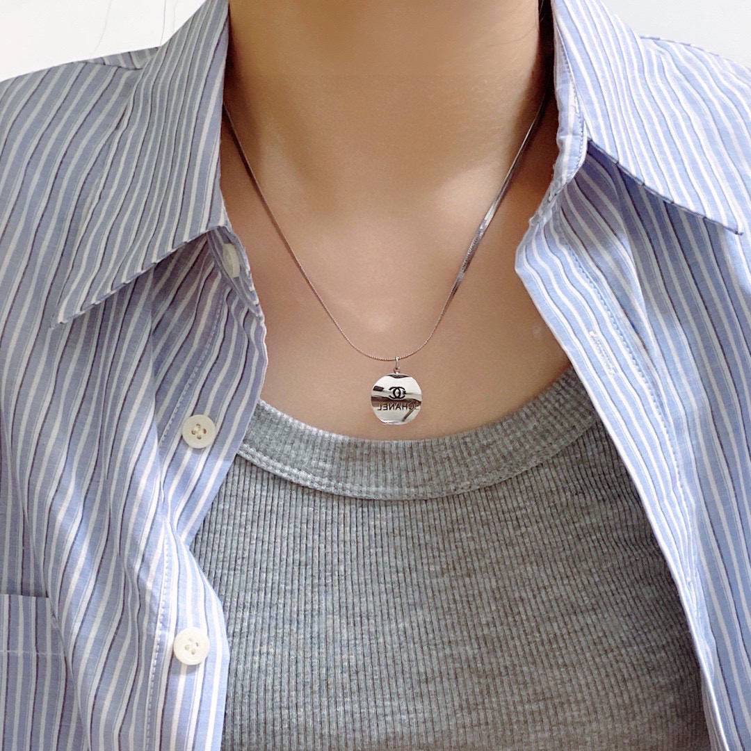 Chanel Flat Snake Bone Necklace