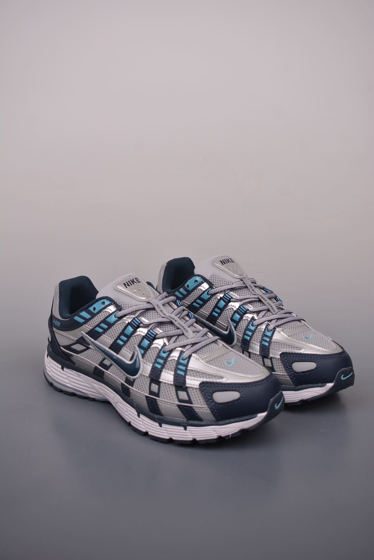 Nike Initiator Running INS P-6000 Daddy Shoes Silver Blue CD6404-402