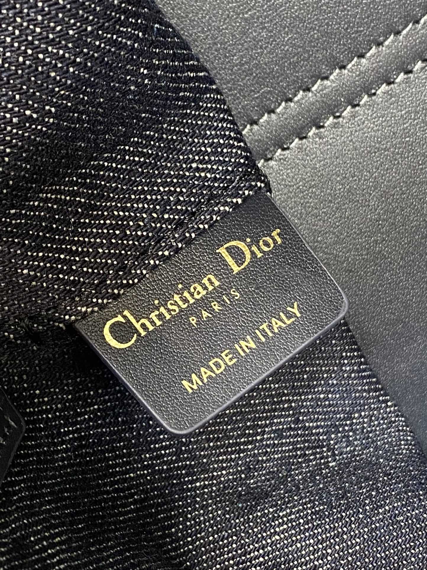 Dior Toujours Embossed Denim Bag